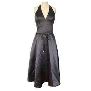 Vintage Jessica McClintock Satin Halter Dress